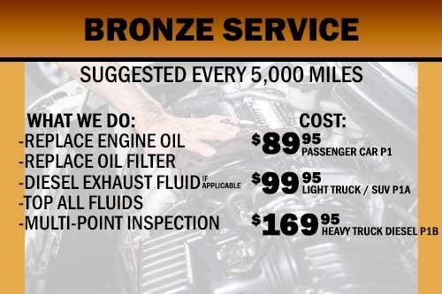 Image of Chevrolet of Puente Hills's' vehicle service package and pricing chart