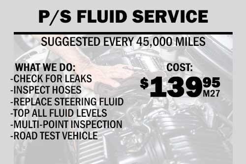 Image of Chevrolet of Puente Hills's' vehicle service package and pricing chart