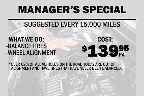 Image of Chevrolet of Puente Hills's' vehicle service package and pricing chart