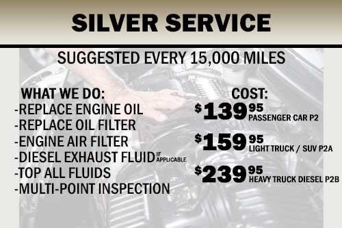 Image of Chevrolet of Puente Hills's' vehicle service package and pricing chart