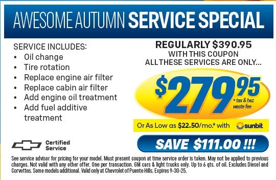 Awesome Autumn Service Special