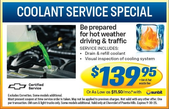 Coolant Service Special