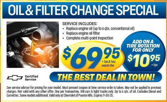 Oil and Filter Change Special