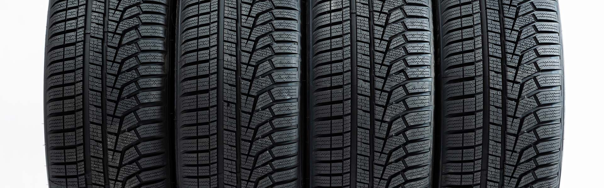 Image of tires promotion stacked side by side
